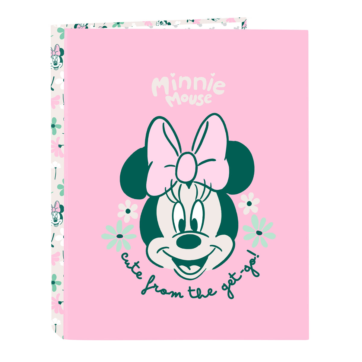 Biblioraft Minnie Mouse Minty Roz A4 26.5 x 33 x 4 cm