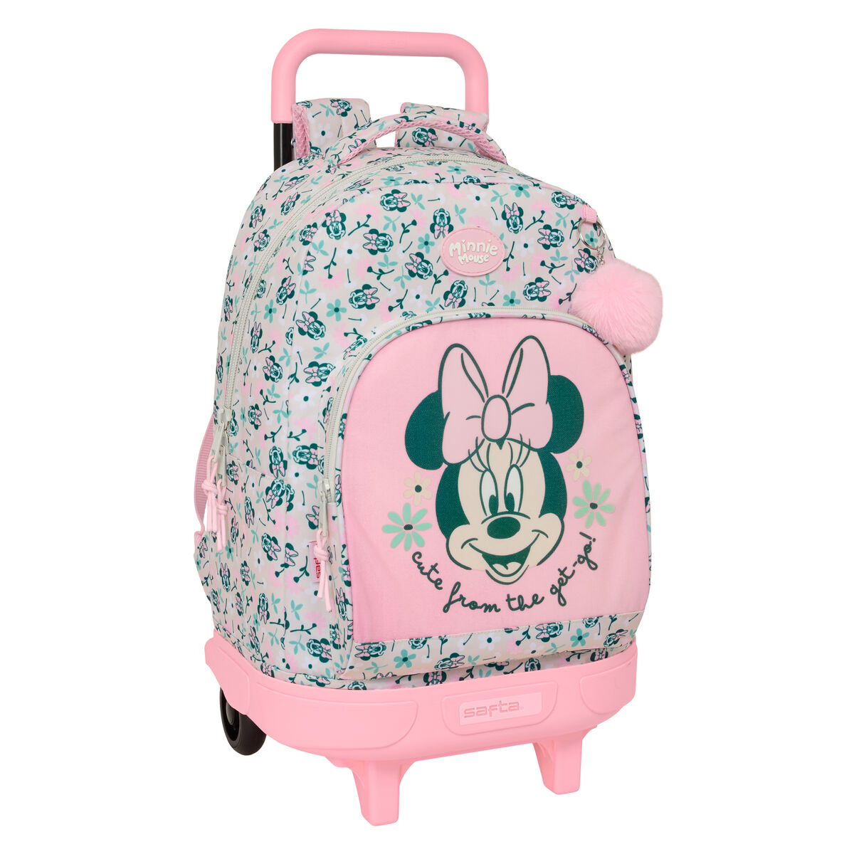 Ghiozdan cu Roți Minnie Mouse Minty Roz 33 x 45 x 22 cm