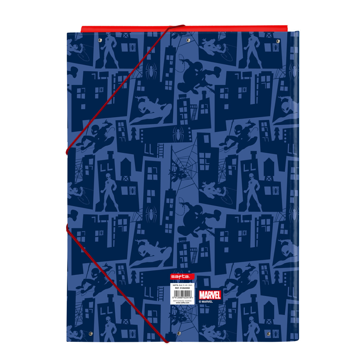 Biblioraft Spider-Man Albastru A4 26 x 33.5 x 2.5 cm