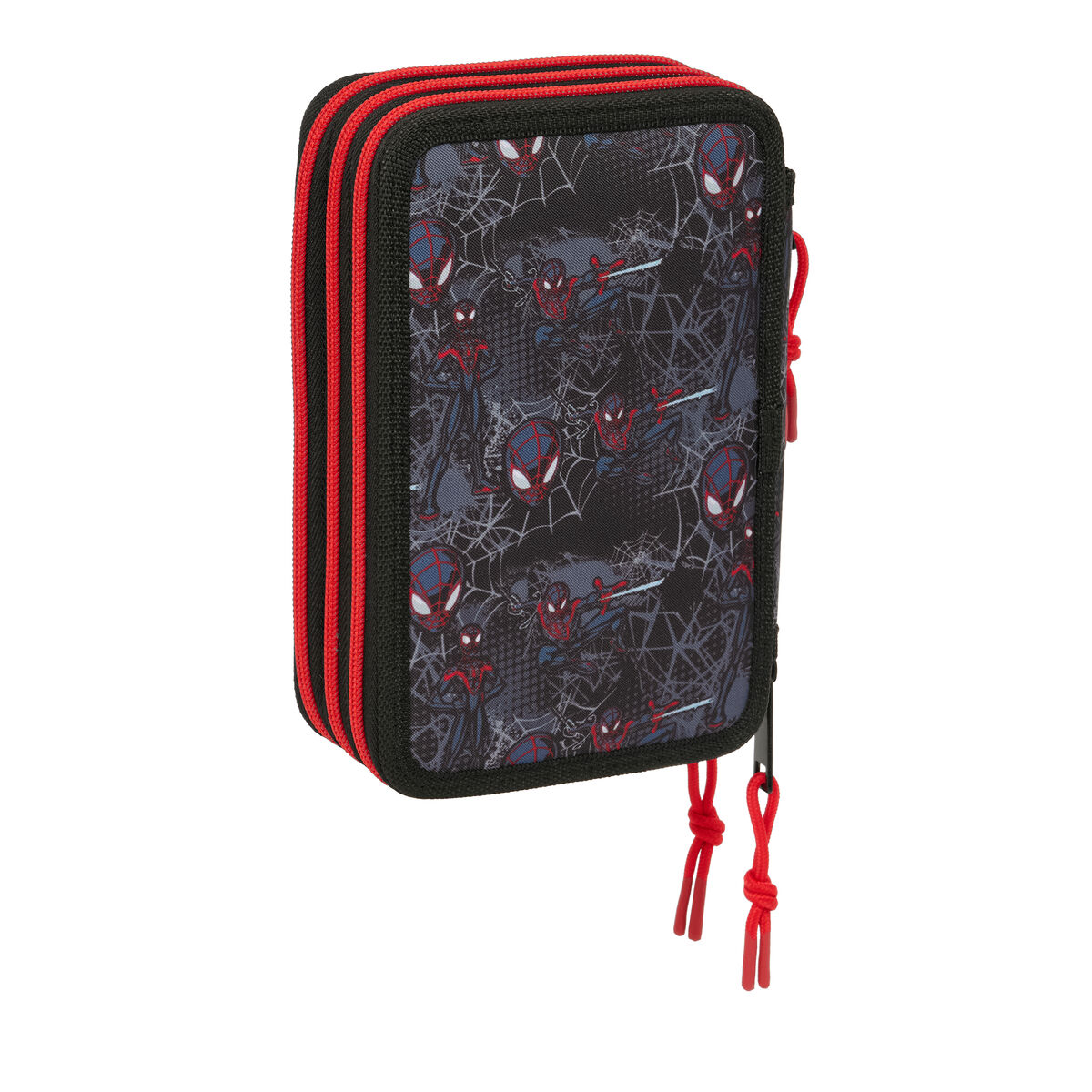 Geantă Universală Spider-Man Negru 12,5 x 19,5 x 5,5 cm 37 Piese