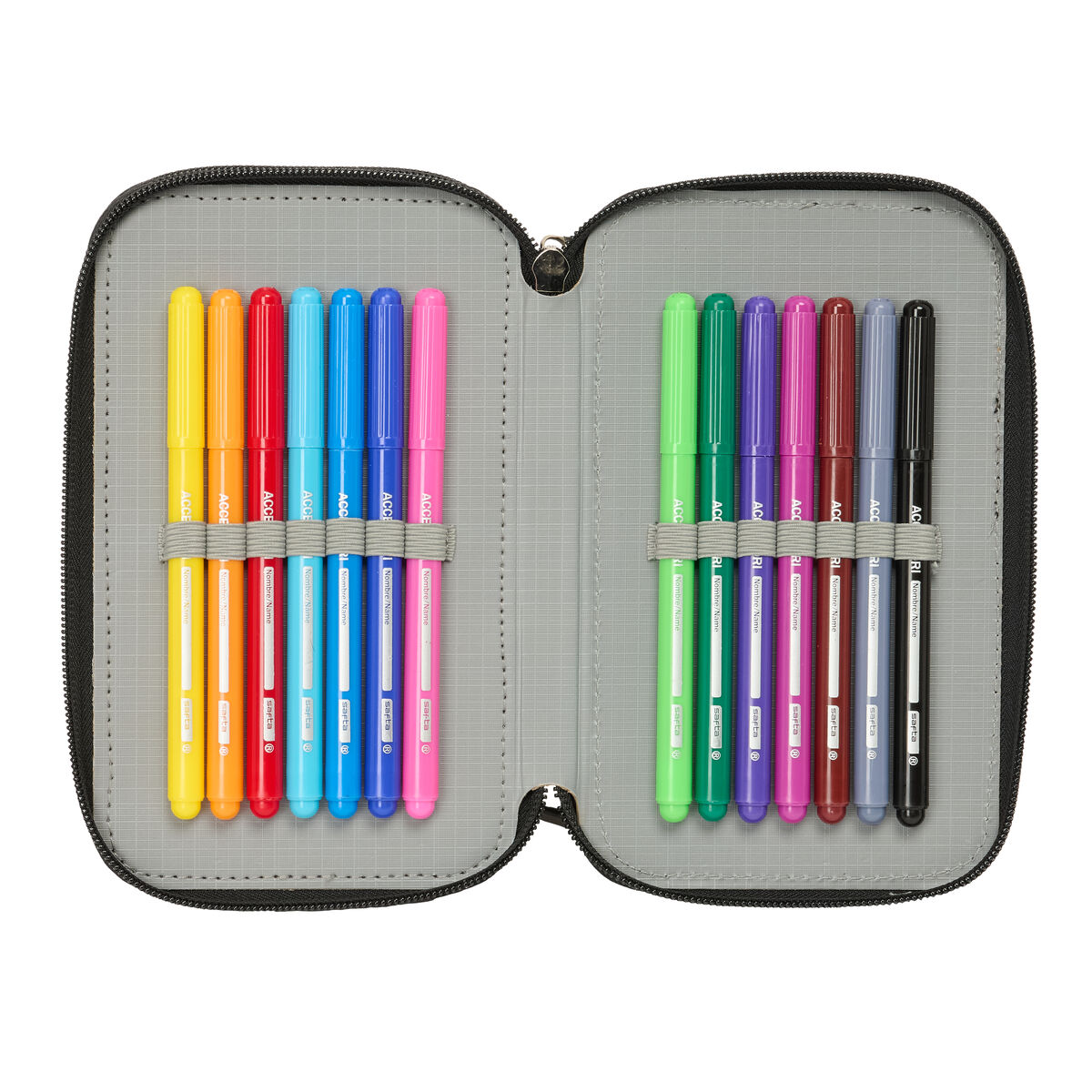 Geantă Universală The Avengers Albastru Negru 12,5 x 19,5 x 5,5 cm 37 Piese