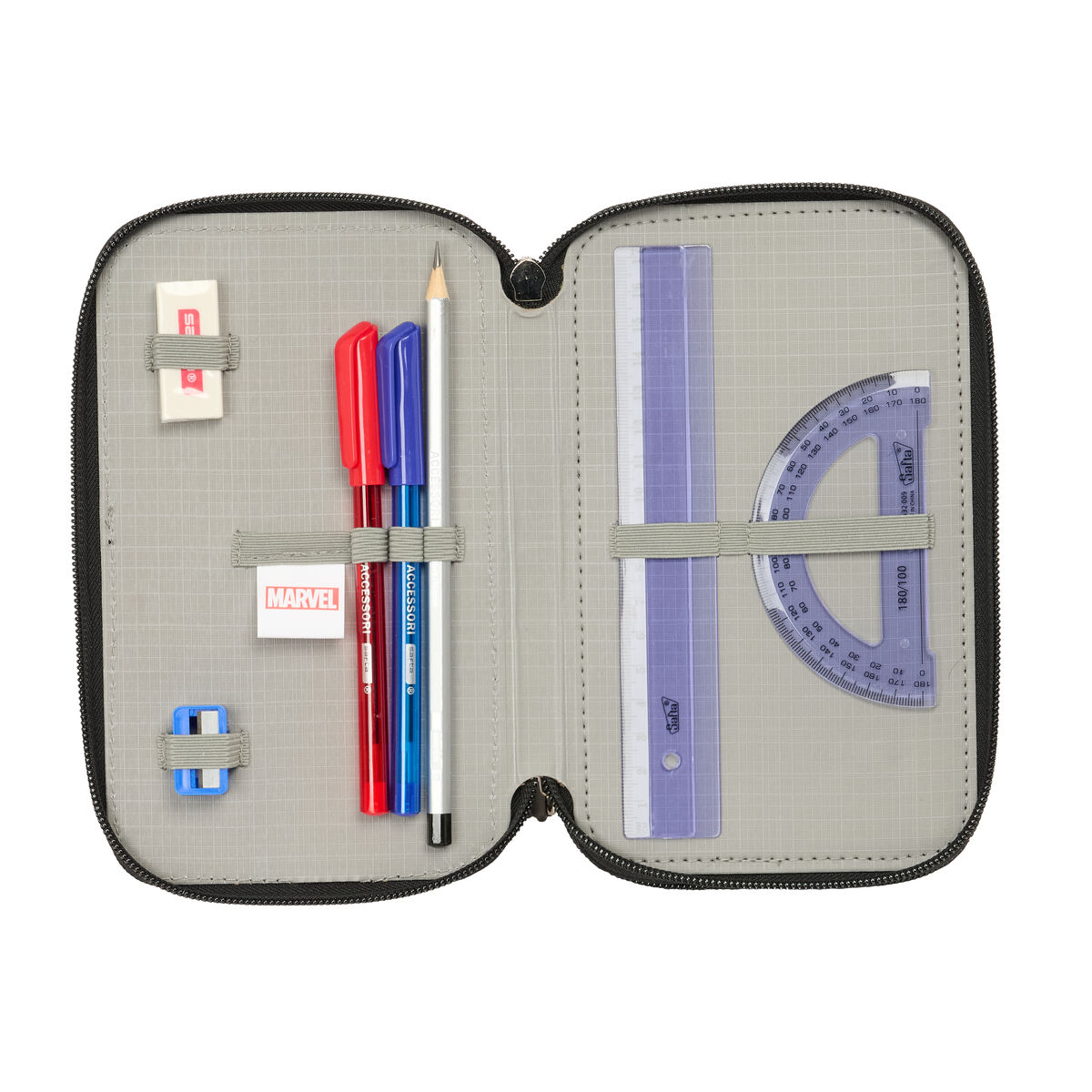 Geantă Universală The Avengers Albastru Negru 12,5 x 19,5 x 5,5 cm 37 Piese