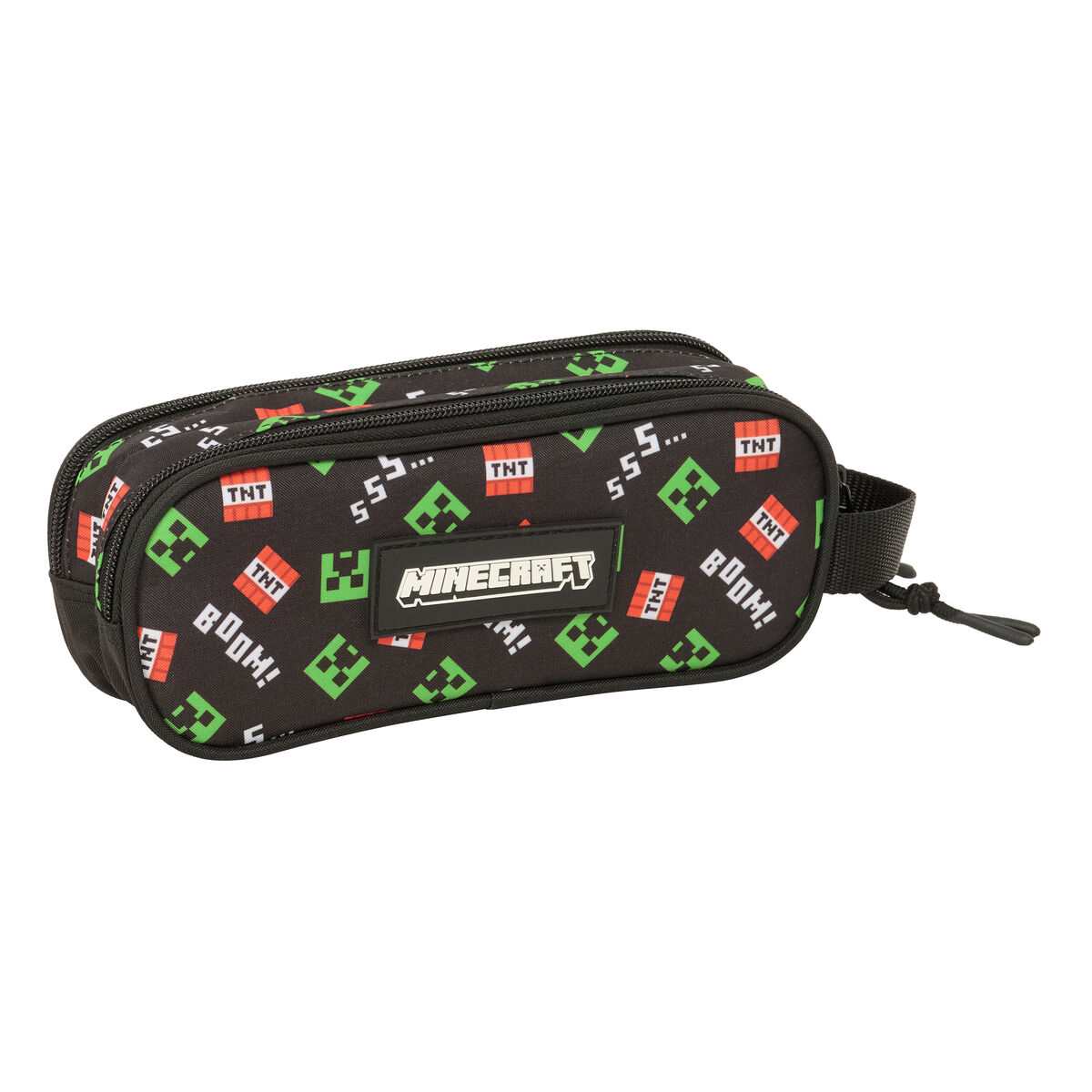 Penar dublu Minecraft Negru 21 x 8 x 6 cm