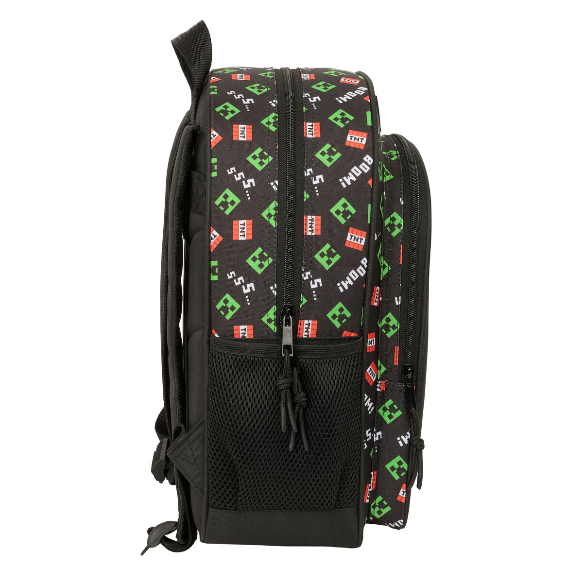 Ghiozdan Minecraft Negru 32 x 38 x 12 cm