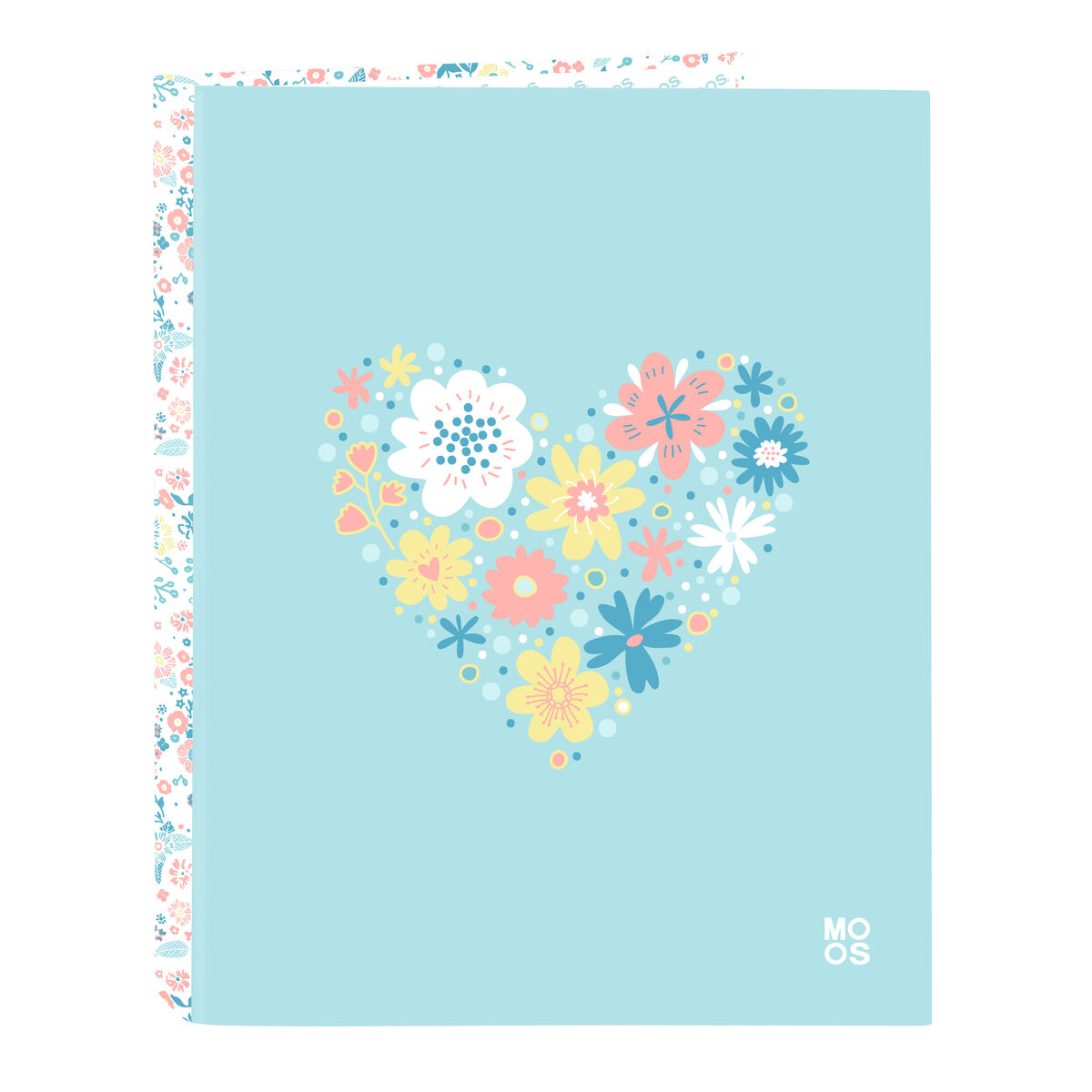 Biblioraft Moos Fiori Multicolor A4 26.5 x 33 x 4 cm