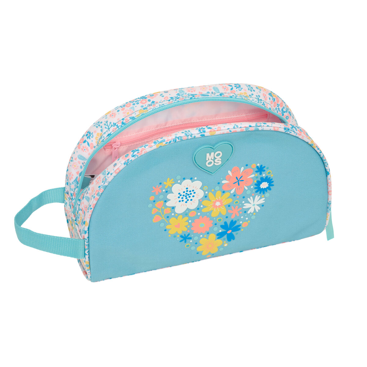 Trusă de Voiaj Moos Fiori Multicolor Reciclabil 28 x 18 x 10 cm