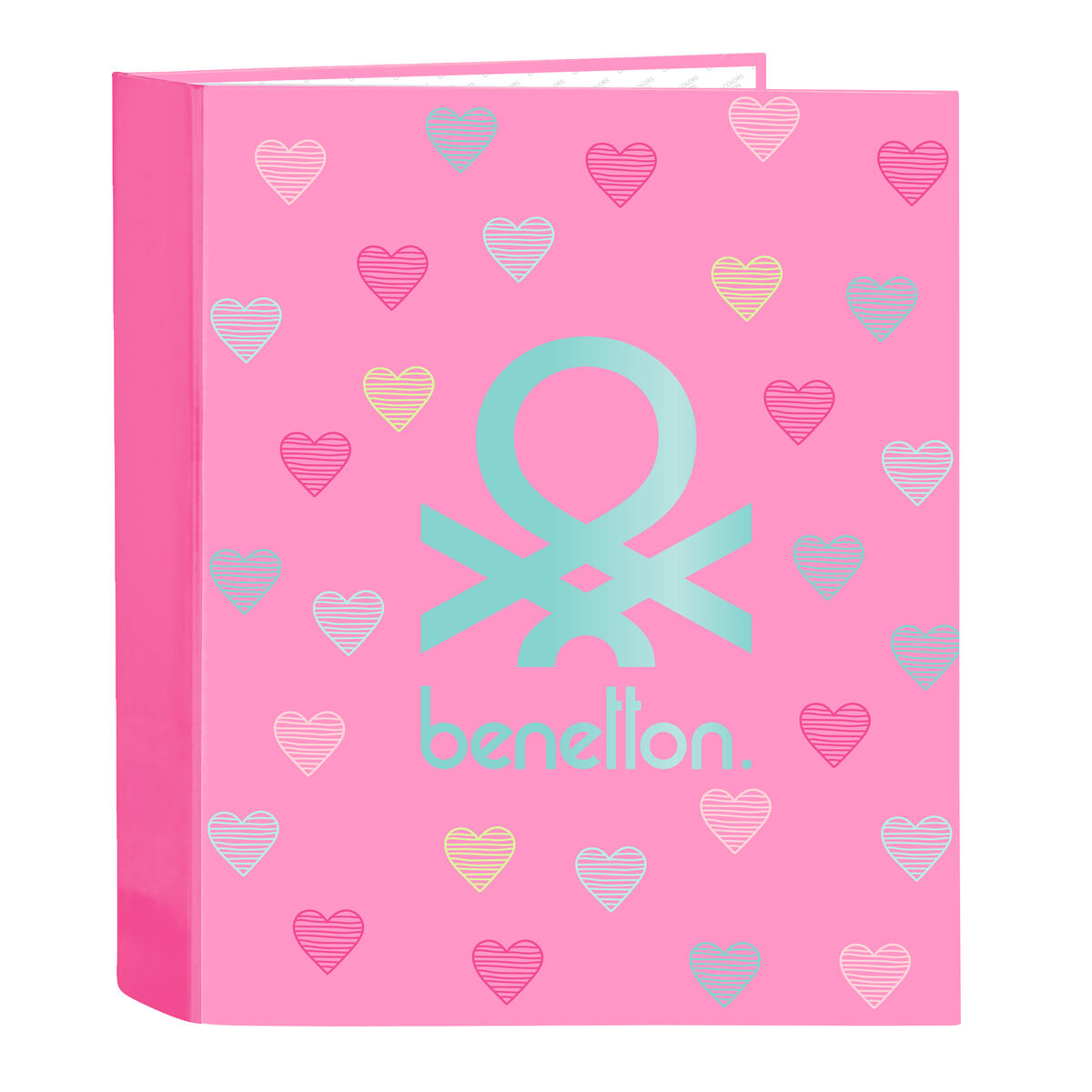 Biblioraft Benetton Heart Roz A4 27 x 33 x 6 cm
