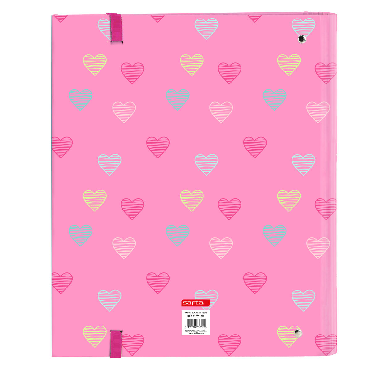 Biblioraft Benetton Heart Roz 27 x 32 x 3.5 cm