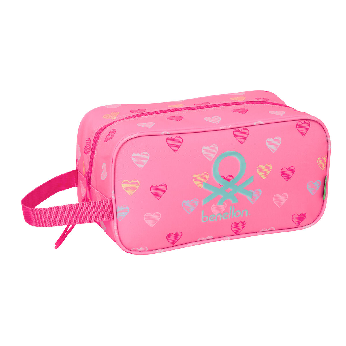 Geantă pentru Încălțăminte de Voiaj Benetton Heart Roz 29 x 15 x 14 cm