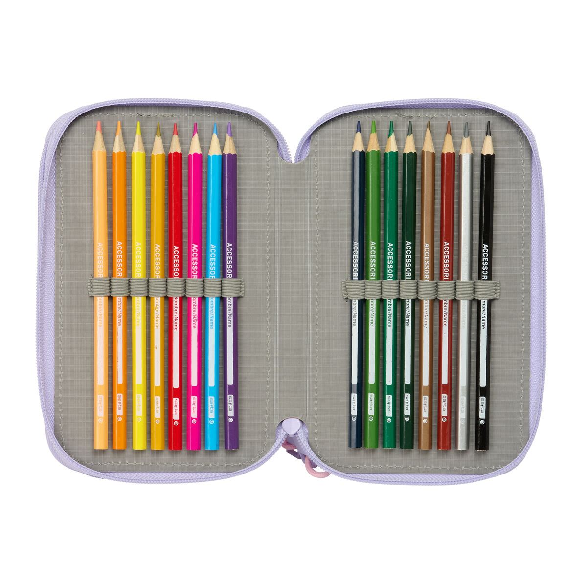 Geantă Universală Safta Bouquet Roz Liliachiu 12,5 x 19,5 x 5,5 cm 37 Piese