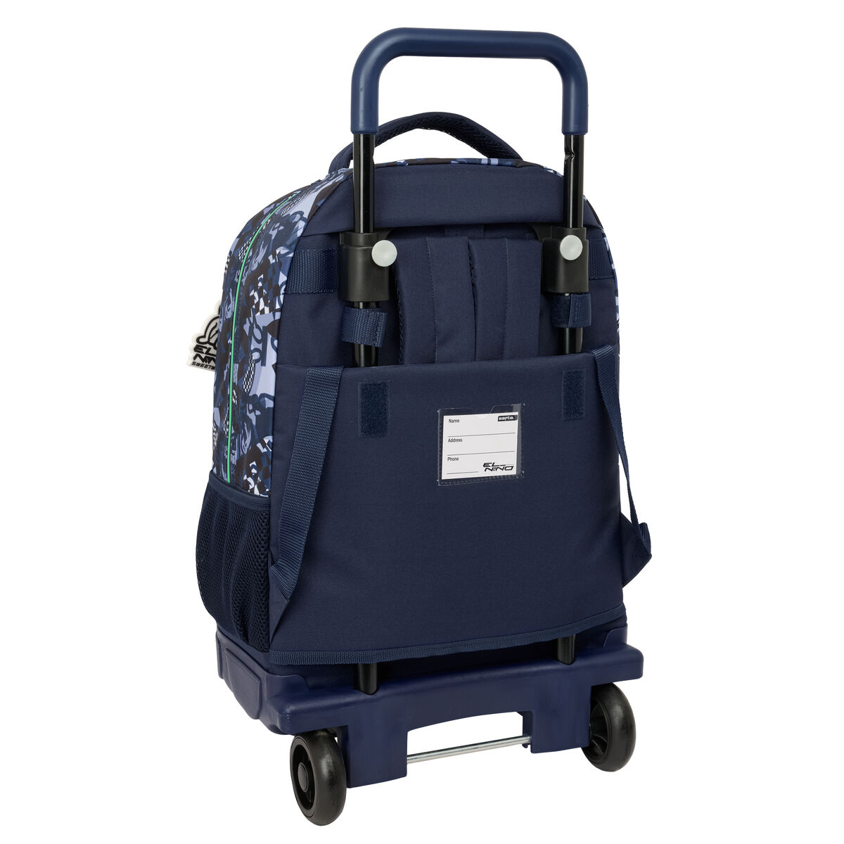 Ghiozdan cu Roți El Niño Navy Bleumarin 33 x 45 x 22 cm