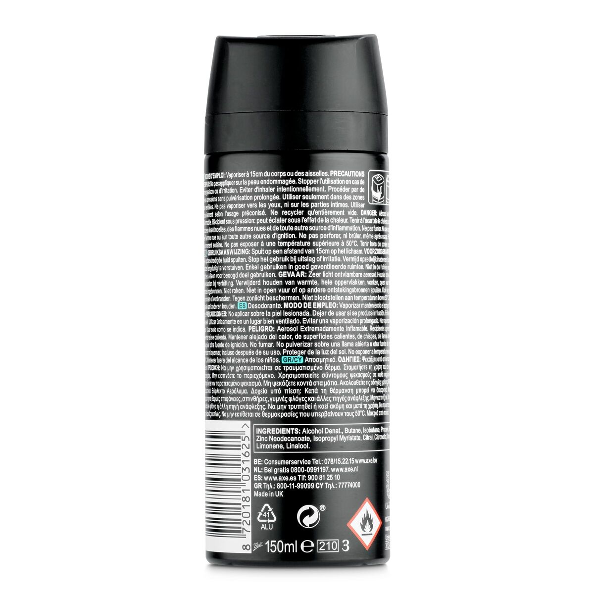 Deodorant Spray Axe Apollo 150 ml 3 Piese