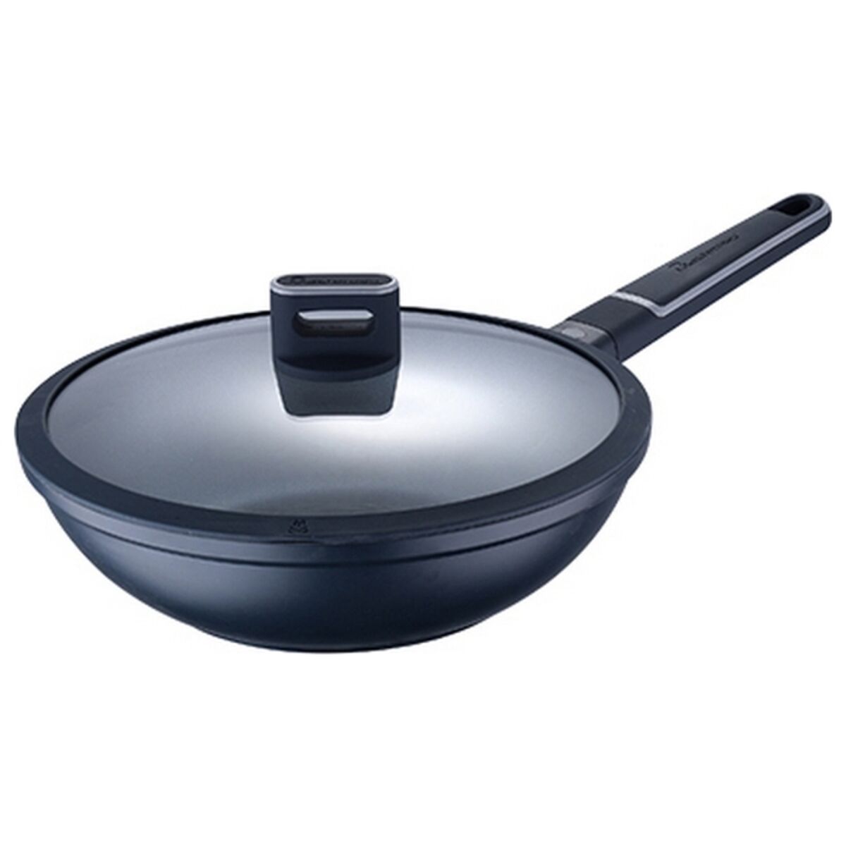 Tigaie Wok Masterpro Indigo Negru Aluminiu (Ø 28 cm)