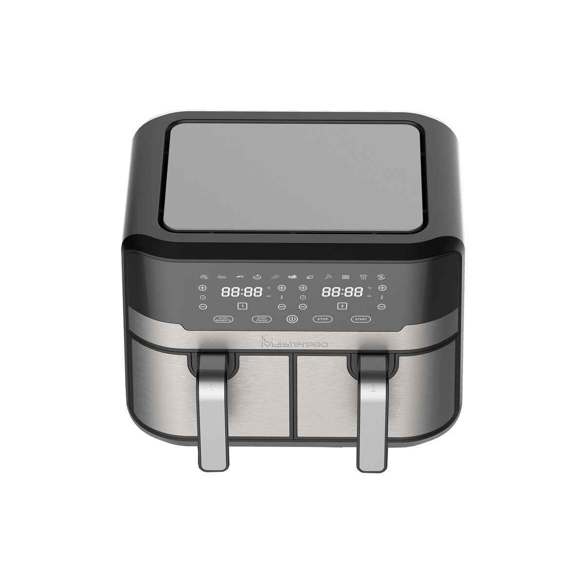 Friteuză cu Aer Masterpro Rocket Duo 900 2400 W 9 L Negru