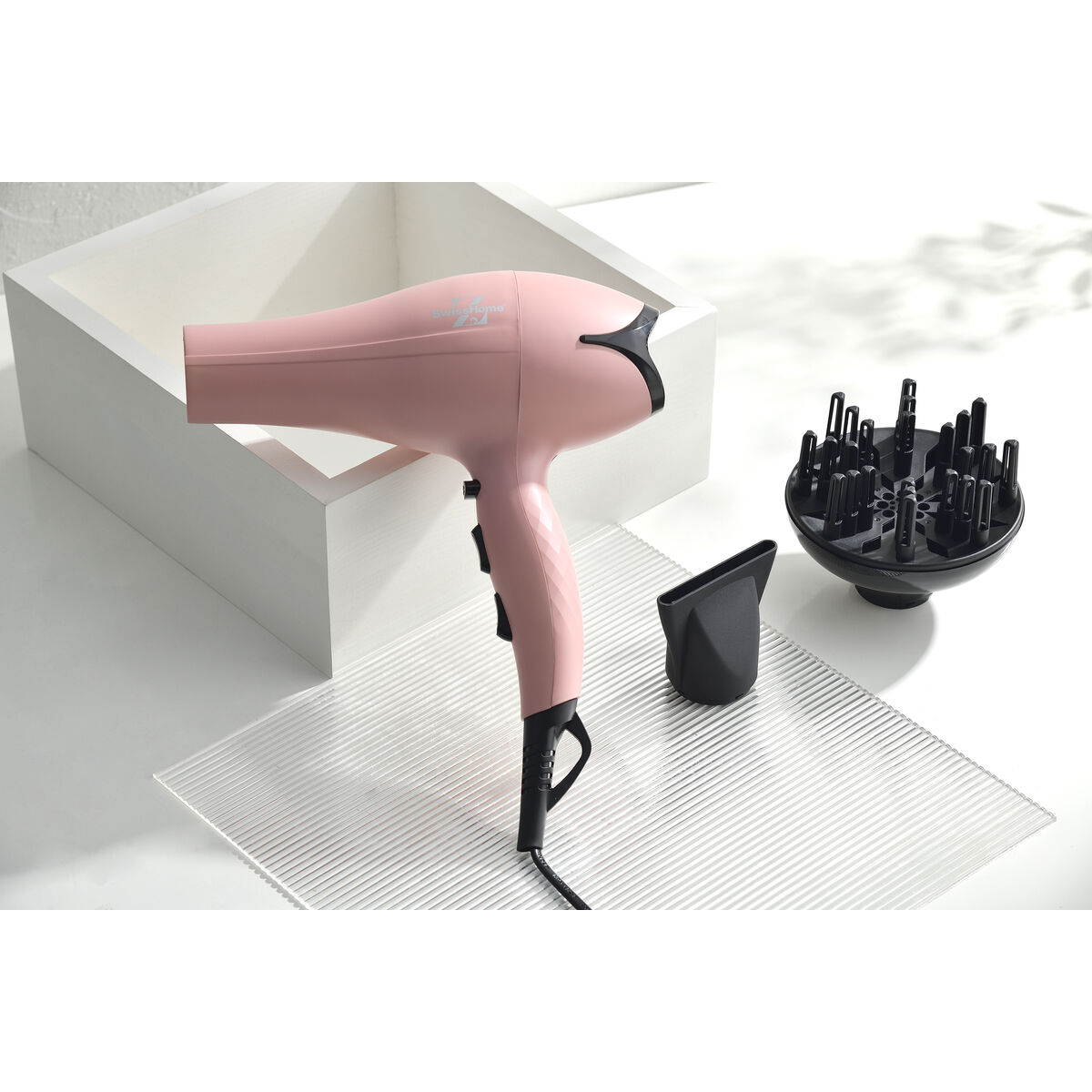 Uscător de Păr SwissHome Softly Roz 2400 W