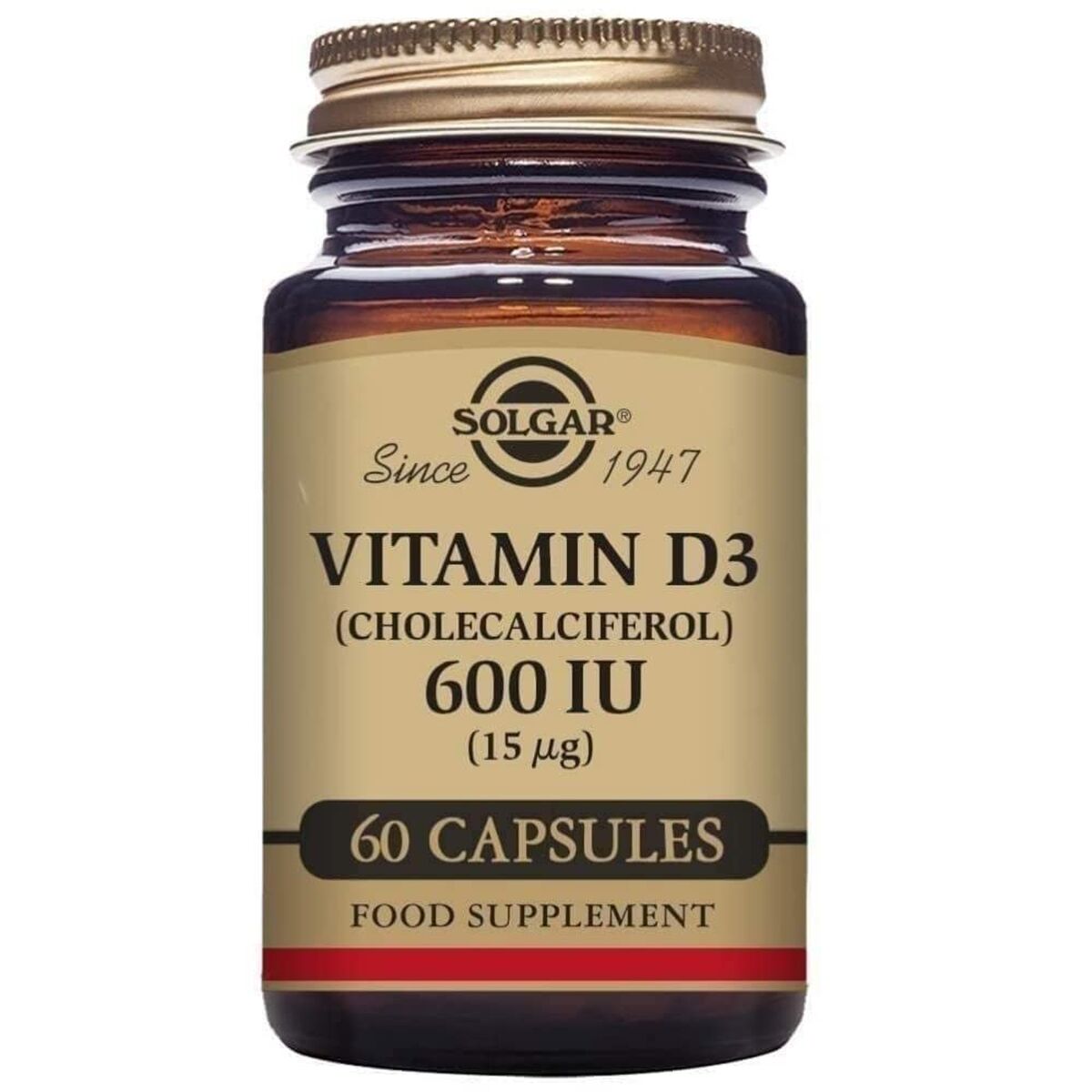 Vitamina D3 (colecalciferol) Solgar 600 iu 60 Capsule