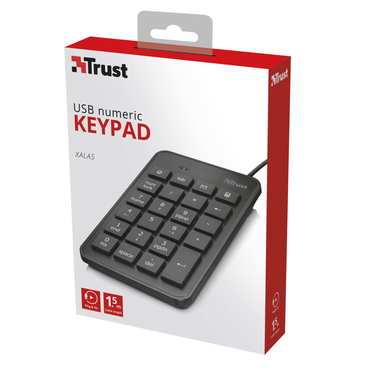 Tastatură numerică Trust 22221 Negru