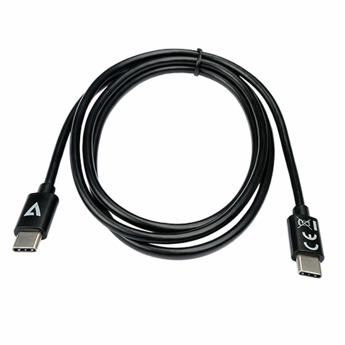 Cablu USB-C V7 V7USB2C-1M Negru 1 m (1 Unități)