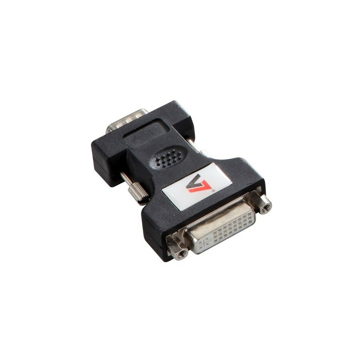 Adaptor DVI-I la VGA V7 V7E2VGAMDVIIFADPTR2N Negru