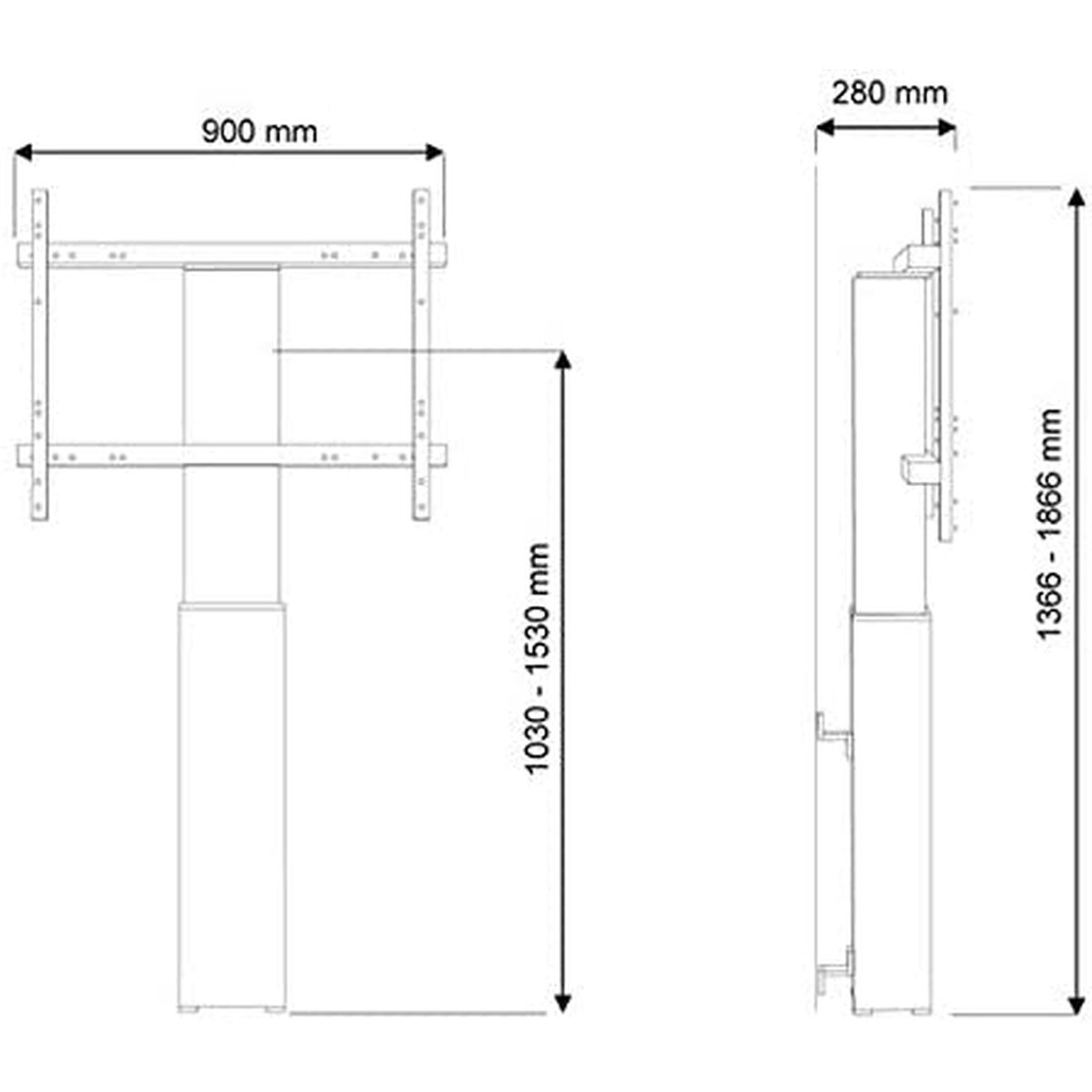 Suport TV Neomounts PLASMA-W2250BLACK 42" 100" 130 Kg