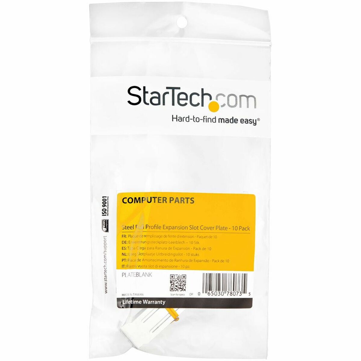 Capac de protecție Startech PLATEBLANK Negru