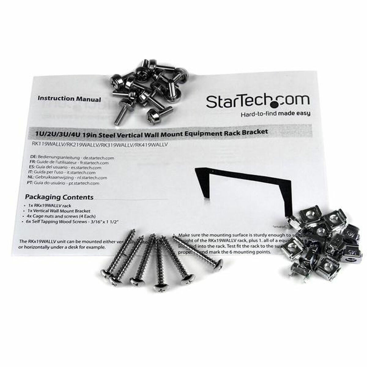 Clemă Startech RK419WALLV