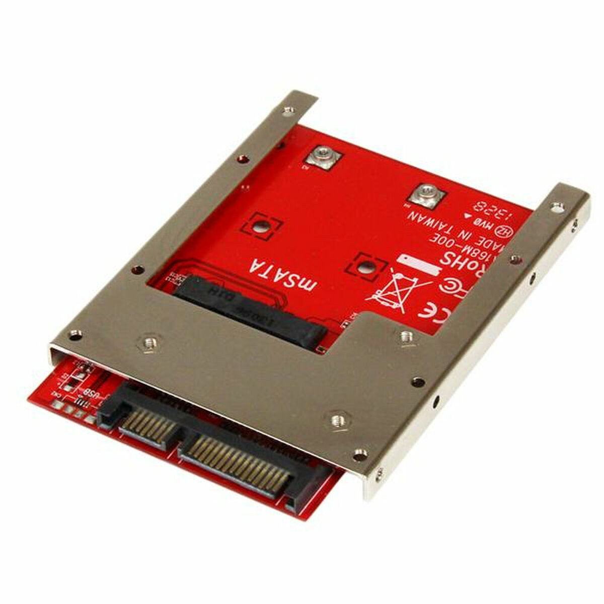 Adaptator SSD Startech SAT32MSAT257 Roșu Argintiu SSD mSATA