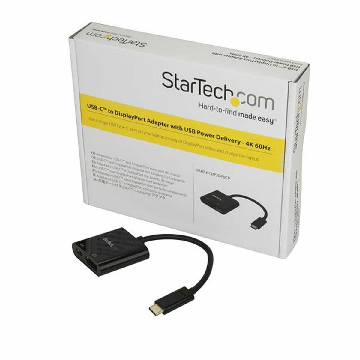 Adaptor USB C la DisplayPort Startech CDP2DPUCP            Negru 4K Ultra HD