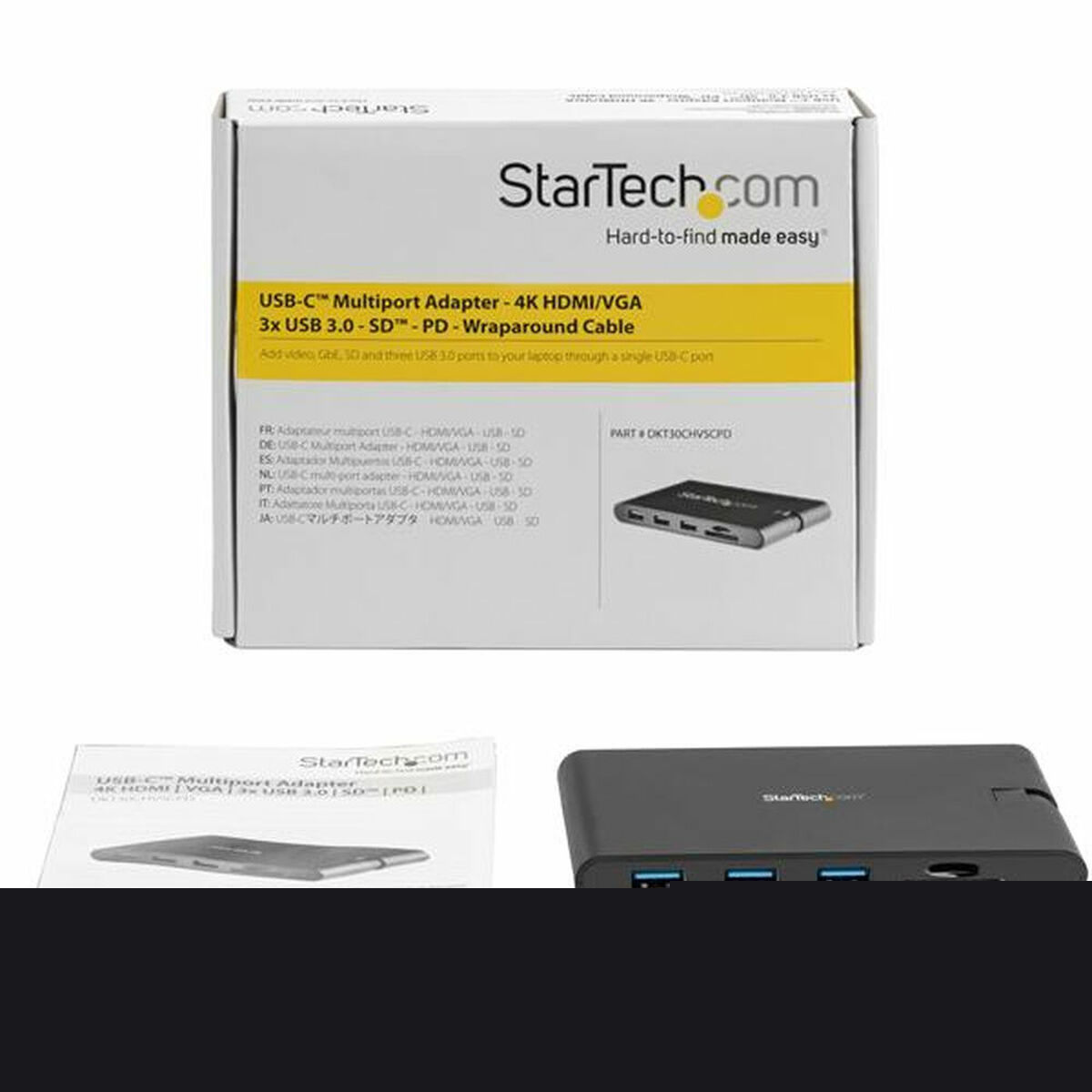 Dockstation Startech DKT30CHVSCPD         Negru 88 g
