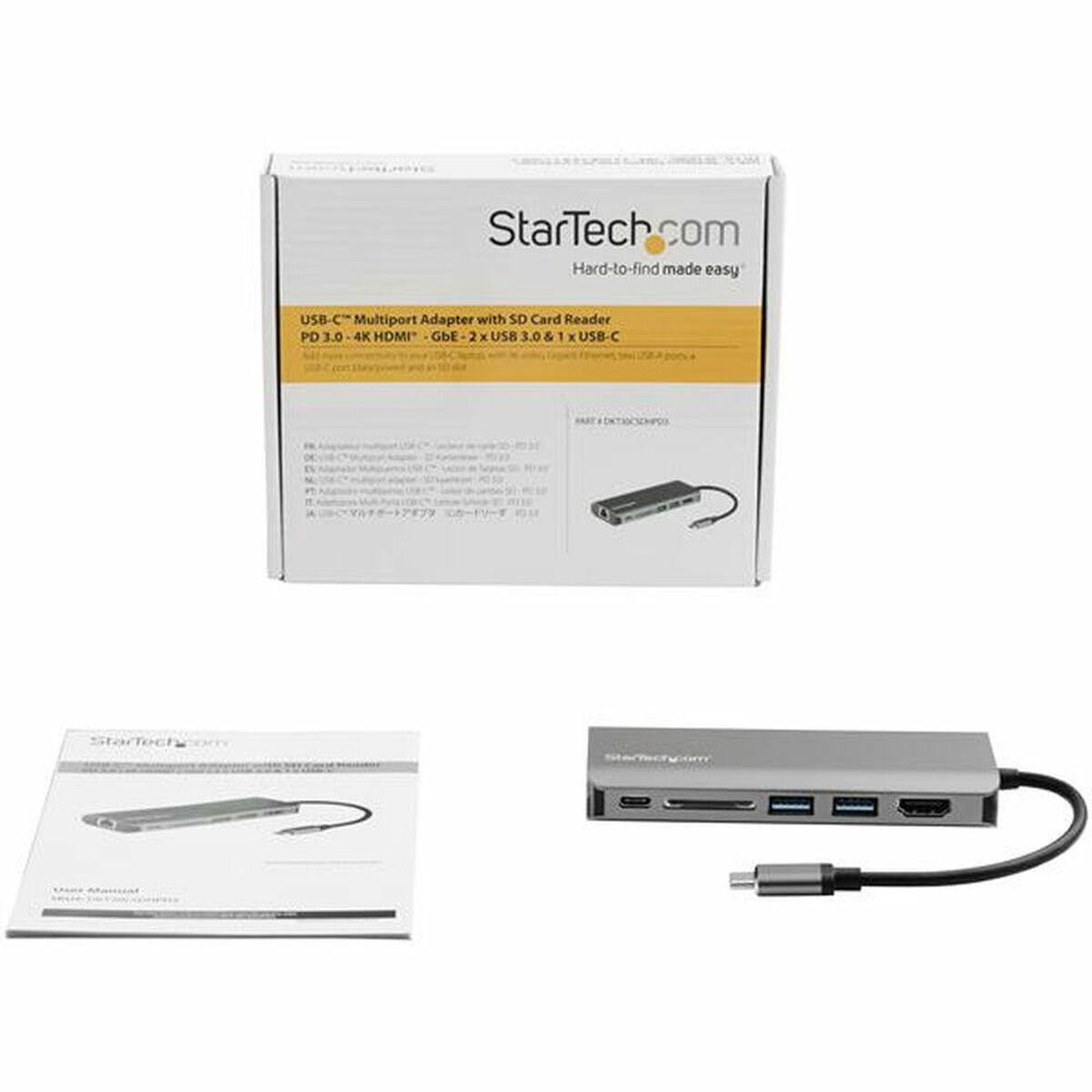 Dockstation Startech DKT30CSDHPD3         4K Ultra HD Gri