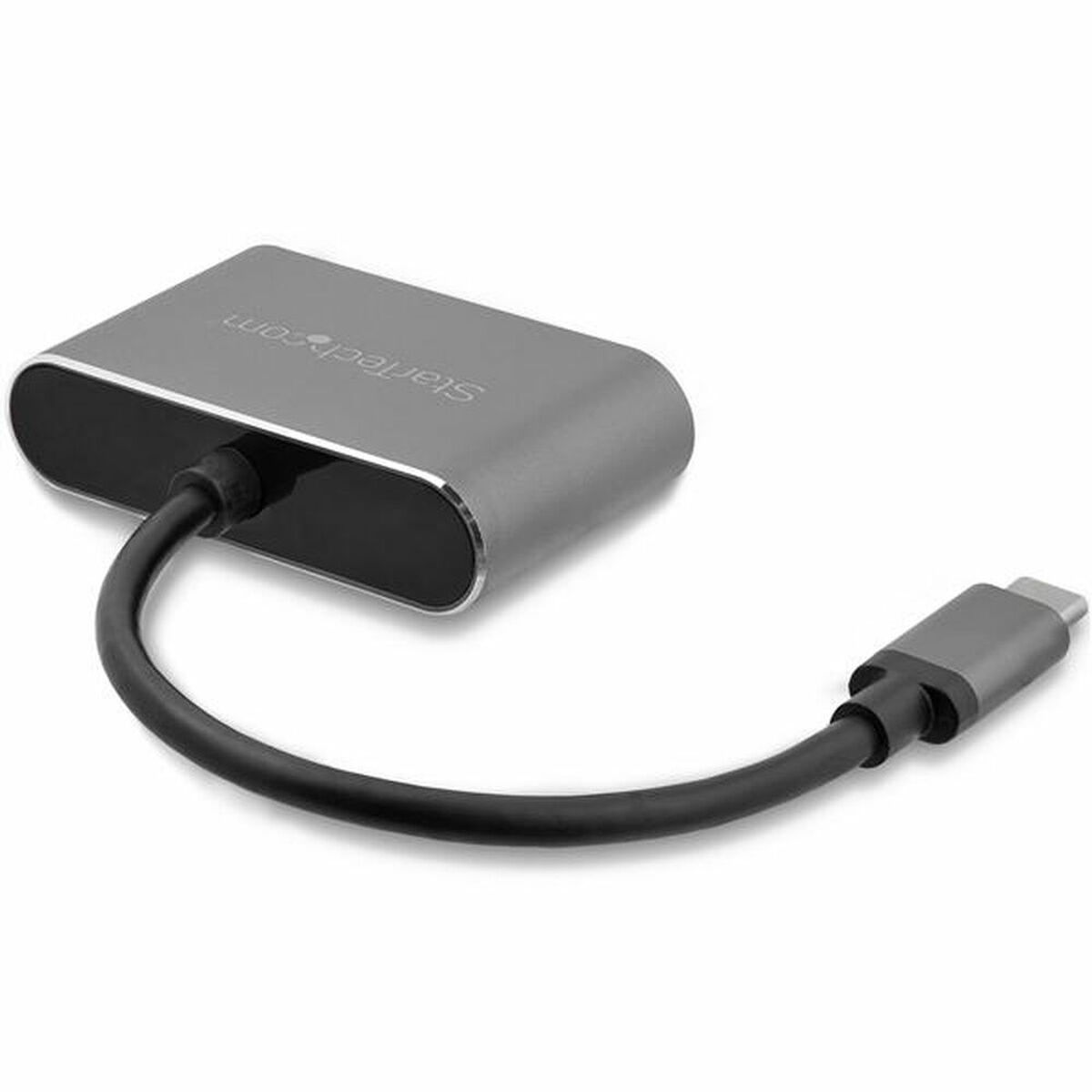 Adaptor USB C la VGA/HDMI Startech CDP2HDVGA            Negru