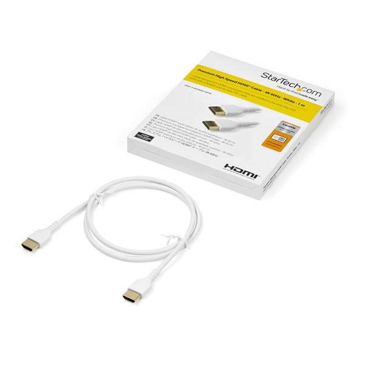 Cablu HDMI Startech RHDMM1MPW            4K Ultra HD 1 m Alb
