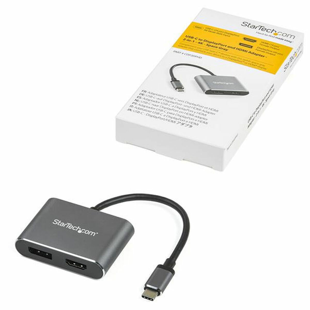 Adaptor USB C la HDMI/DisplayPort Startech CDP2DPHD 4K Ultra HD
