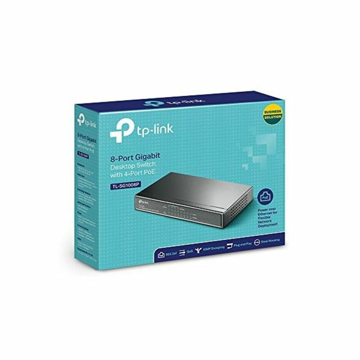 Switch de Birou TP-Link TL-SG1008P Negru
