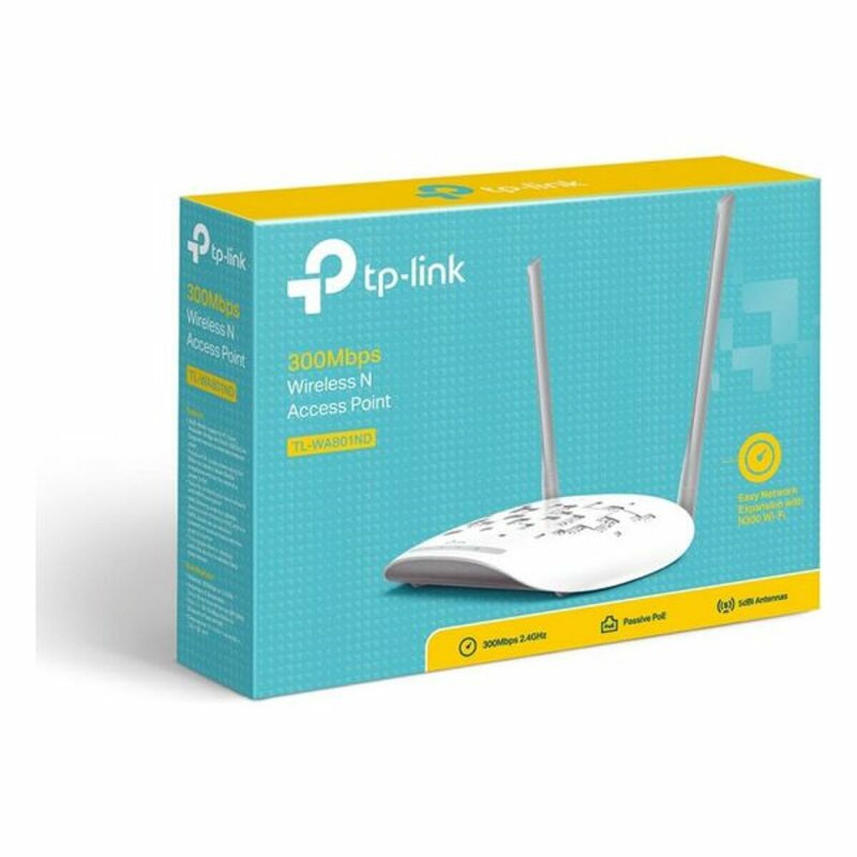 Punct de Acces Repetor TP-Link TL-WA801N 300 Mbps 2.4 GHz Alb