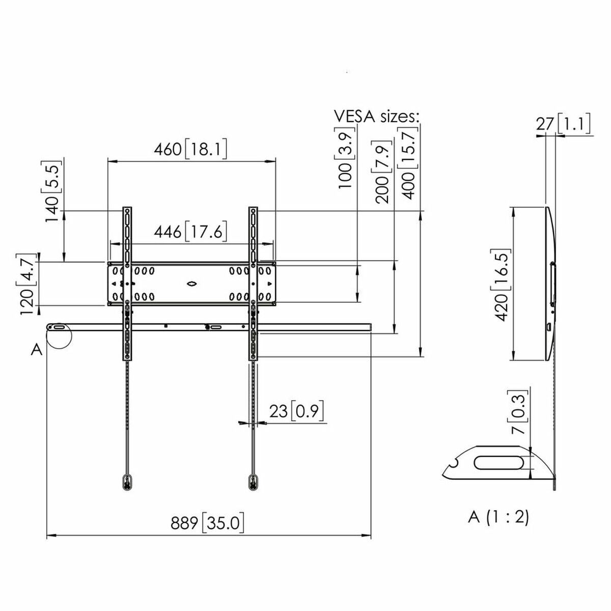 Suport TV Vogel's 7045000 50 kg 55" 42"