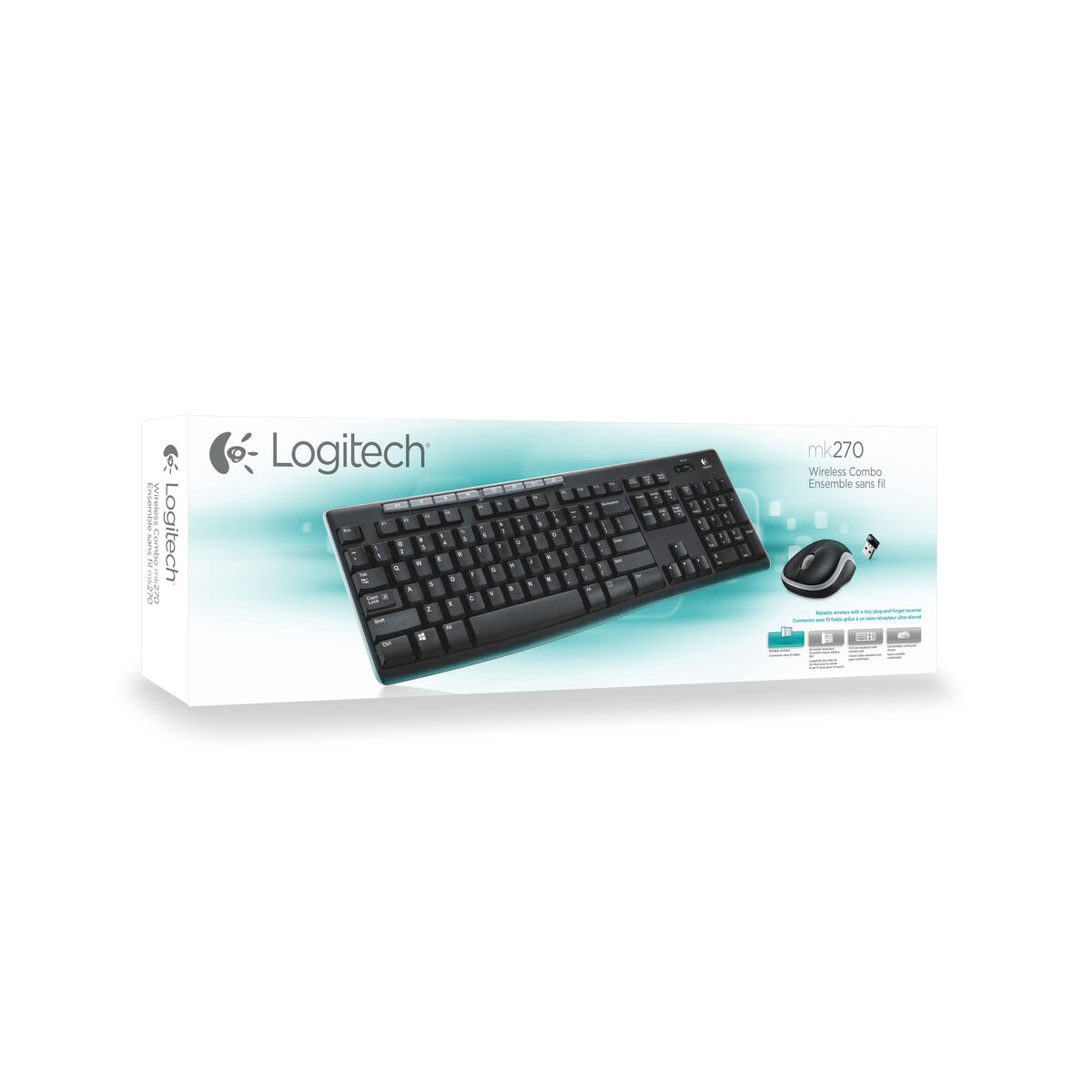 Tastatură și Mouse Fără Fir Logitech 920-004512 Qwerty Italian Italiană