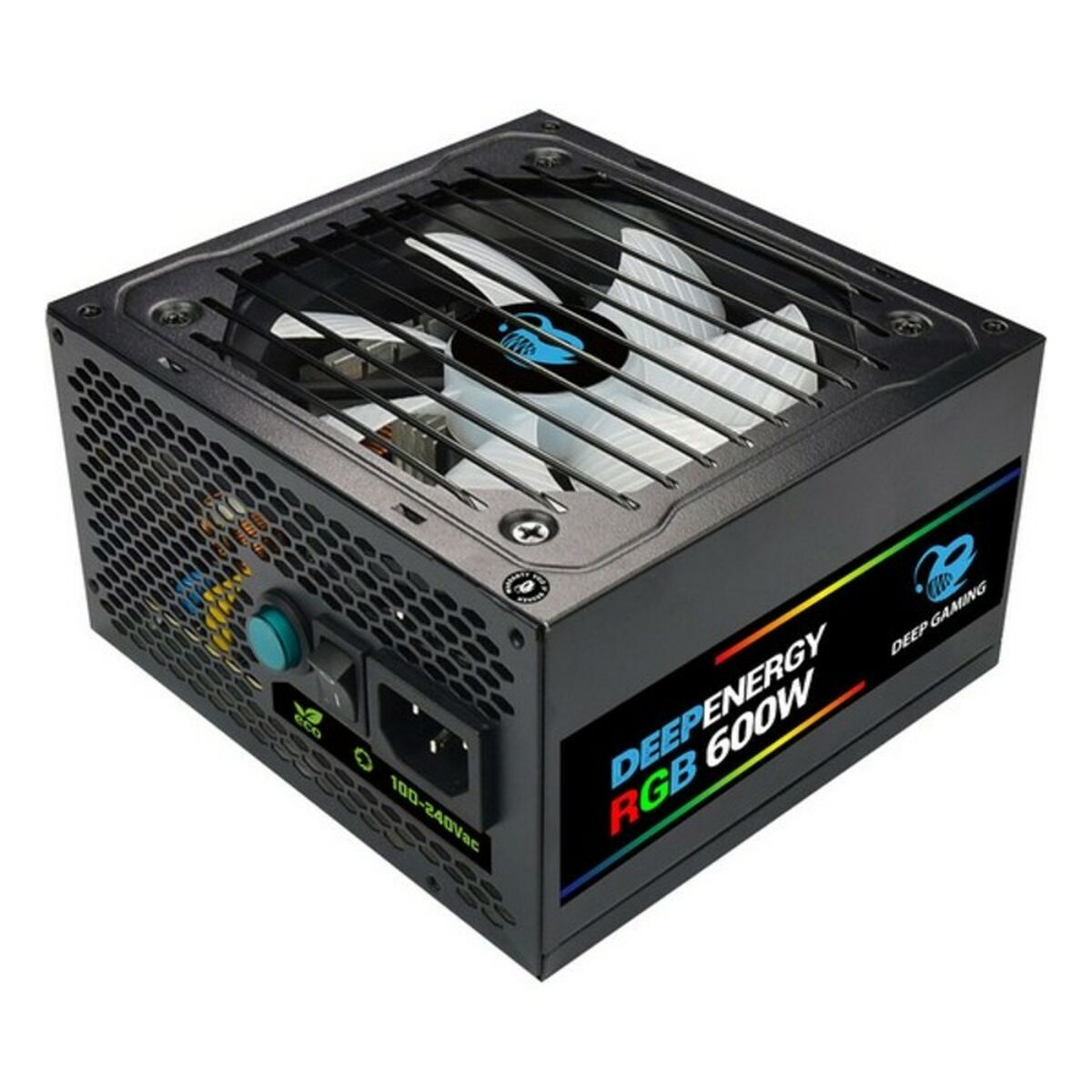 Sursă de Alimentare CoolBox DG-PWS600-MRBZ ATX 600W RGB Negru Ø 12 cm x 1