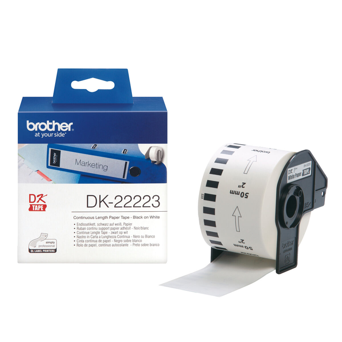 Etichete pentru Imprimantă Brother DK-22223 Alb