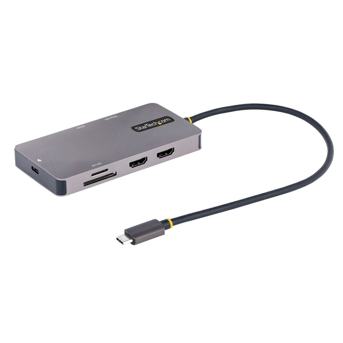 Hub USB Startech 120B-USBC-MULTIPORT Gri 15 W