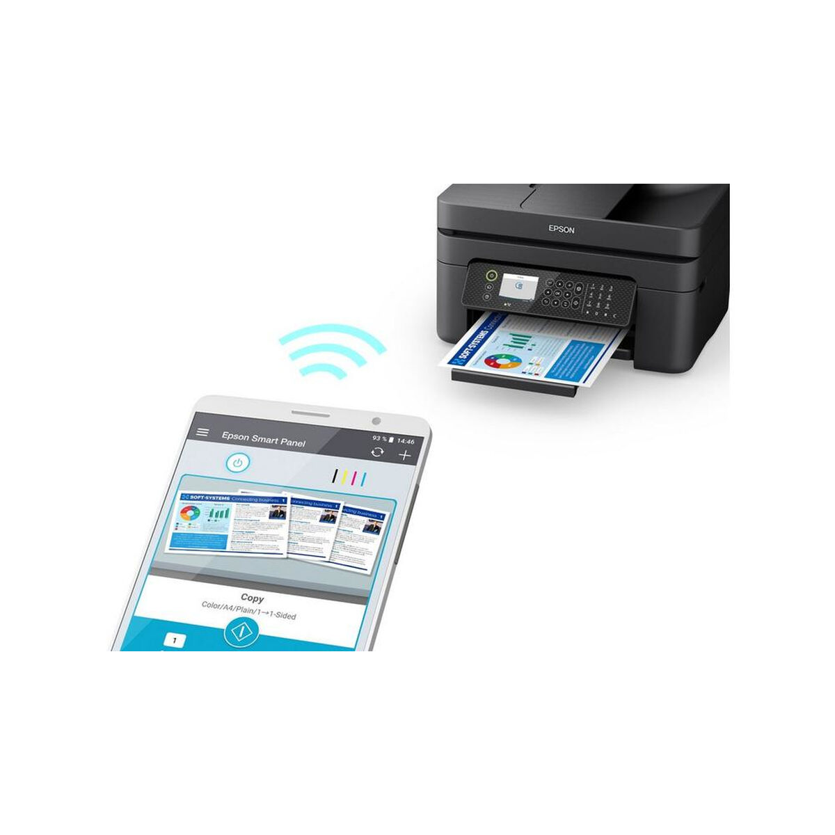 Imprimantă Multifuncțională Epson WORKFORCE WF-2950DWF