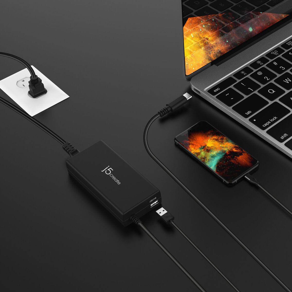 Încărcător portabil j5create JUP2290C-EN Negru