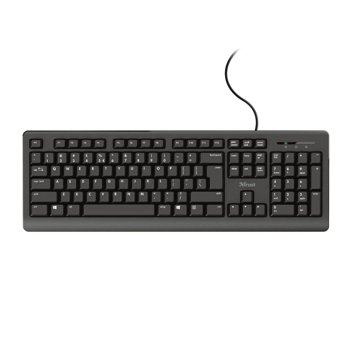 Tastatură Trust Primo Qwerty portugheză Negru