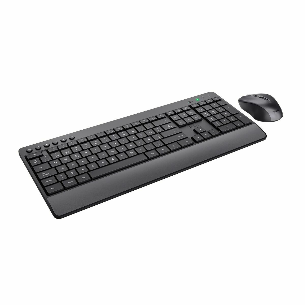 Tastatură și Mouse Trust Trezo Negru Qwerty Spaniolă Spaniolă QZERTY