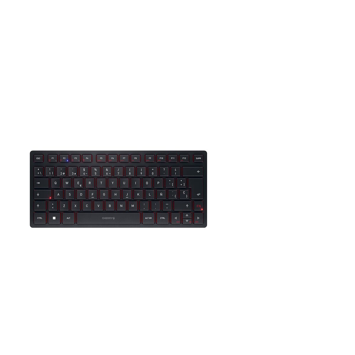 Tastatură Cherry KW 9200 MINI Negru Qwerty Spaniolă QWERTY