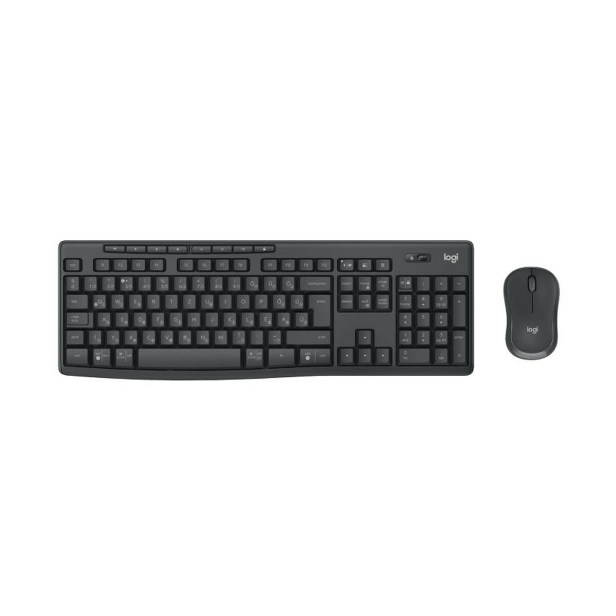 Tastatură și Mouse Logitech MK370 Grafit Qwerty portugheză