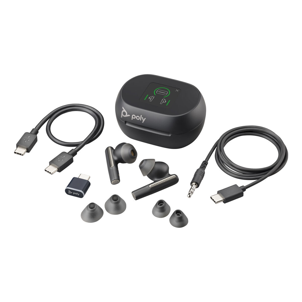 Căști in Ear Bluetooth Poly Voyager Free 60+ UC Negru