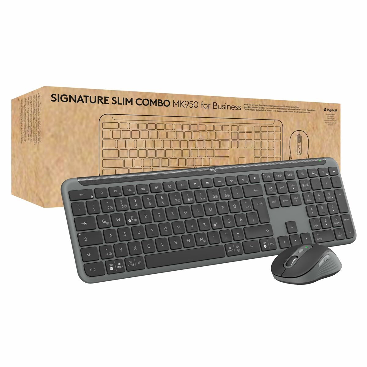 Tastatură și Mouse Logitech 920-012504 Grafit Germană QWERTZ