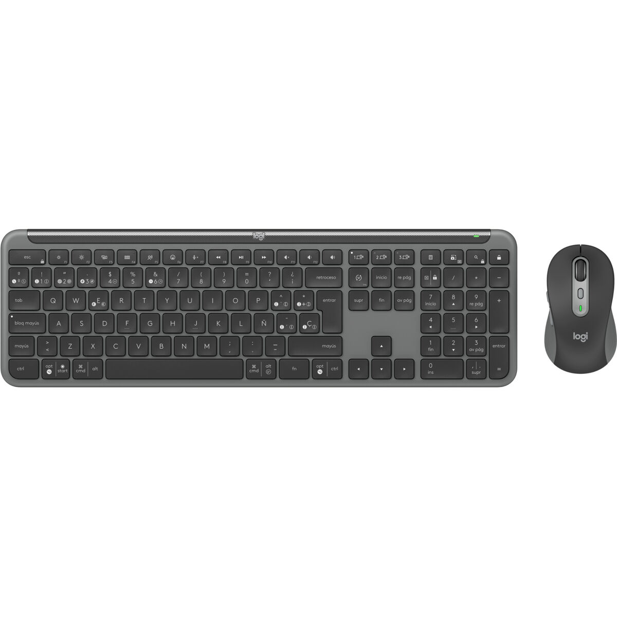 Tastatură și Mouse Logitech MK950 Grafit Qwerty Spaniolă