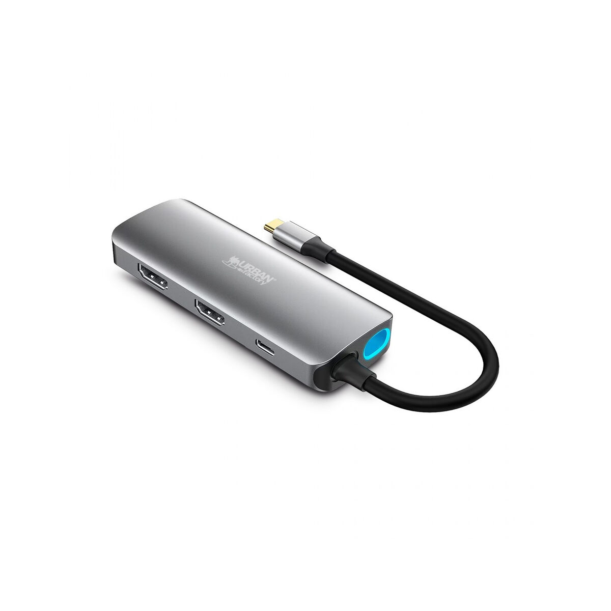 Hub USB-C Urban Factory MHC55UF Gri